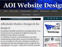 Tablet Screenshot of aoiwebdesign.com